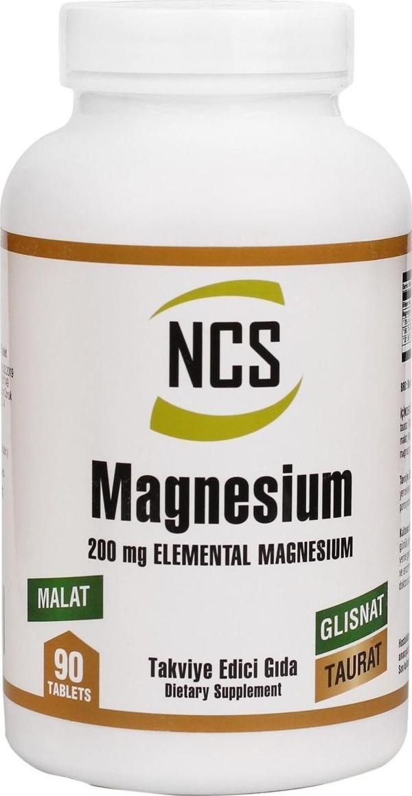 Ncs Magnezyum Bisglisinat Taurat Malat 200 mg 90 Tablet - Image 1