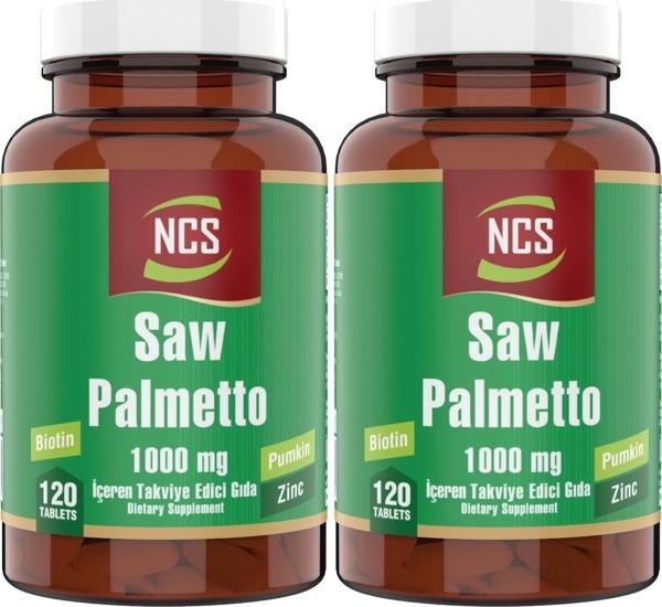 Ncs Saw Palmetto 1000 Mg Pumpkin Biotin Zinc Complex 2 Adet 120 Tablet - Image 1
