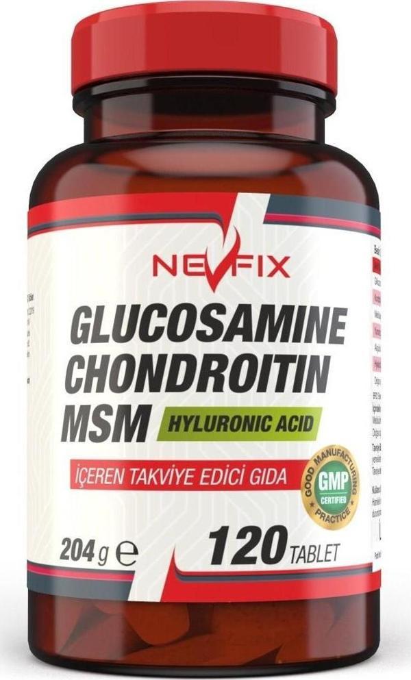 Nevfix 120 Tablet Glukozamin Kondroitin Msm Hyaluronik Asit - Image 1