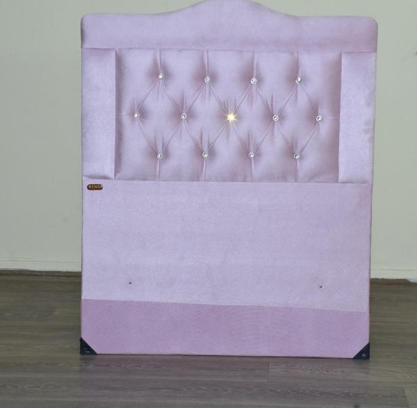 Başlık 100 Lük 17505 Tay Tüy Pembe Kumaş Dolgun Kapitone Model El Yapım - Image 1
