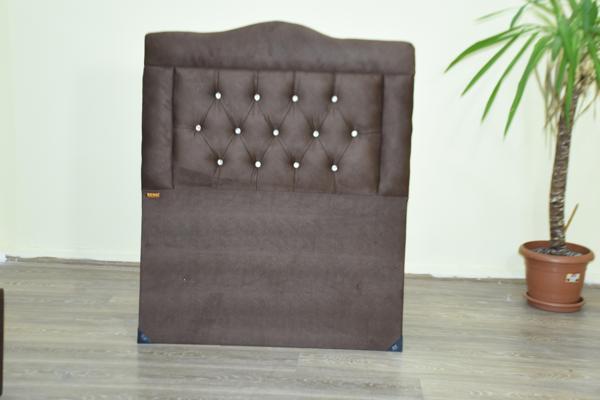 Başlık 13420 Tay Tüy KAHVERENGİ SİLİNİR Kumaş Dolgun Kapitone 90 El Yapım - Image 1