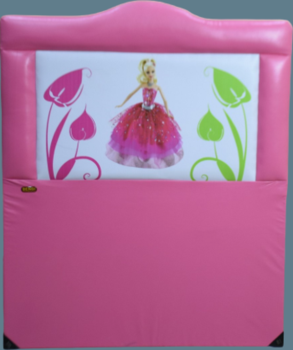 Başlık 14242 Tek Kişilik 90 lık Suni Deri Barbi Pembe Renk Kapitone Başlık - Image 1