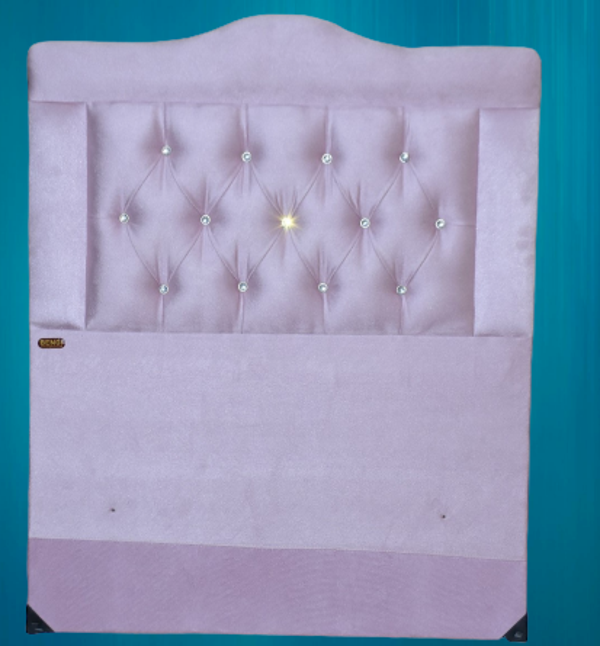 Başlık 14245 Tek Kişilik 90 lık Tay Tüy Pembe Renk Kapitone Başlık - Image 1