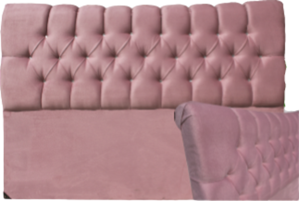 Başlık 14308 Alc Venüs  150 lik Tay Tüy Pembe Kapitone Çift Kişilik Başlık - Image 1