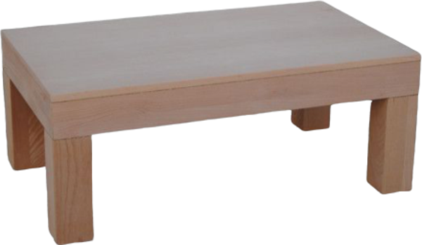 Orta Sehpa 13562 KÜT Model Ahşap Kutu Ayak  Ayak MDF HAM Doğal Renk Tabla El Yapı - Image 1