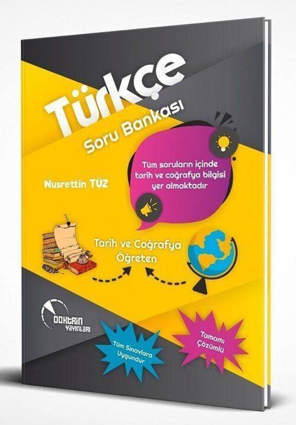 Tarih ve Coğrafya Öğreten Çözümlü Türkçe Soru Bankası Doktrin Yayınları - Doktrin Yayınları - Image 1