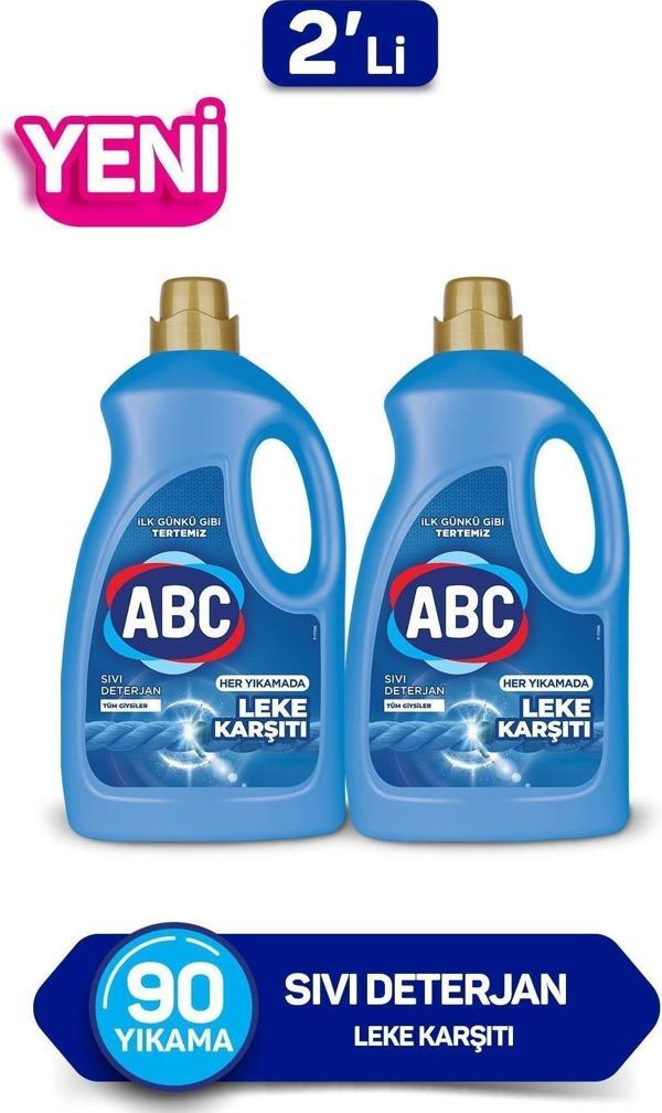 Abc Leke Karsıtı Sıvı Çamaşır Deterjan 2 x 2,7 Lt - Image 1