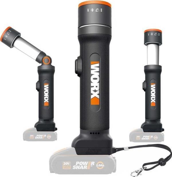 WORX WX027.9 20Volt 510 Lümen Çok Fonksiyonlu Led Fener (Akü Dahil Değildir) - Image 1