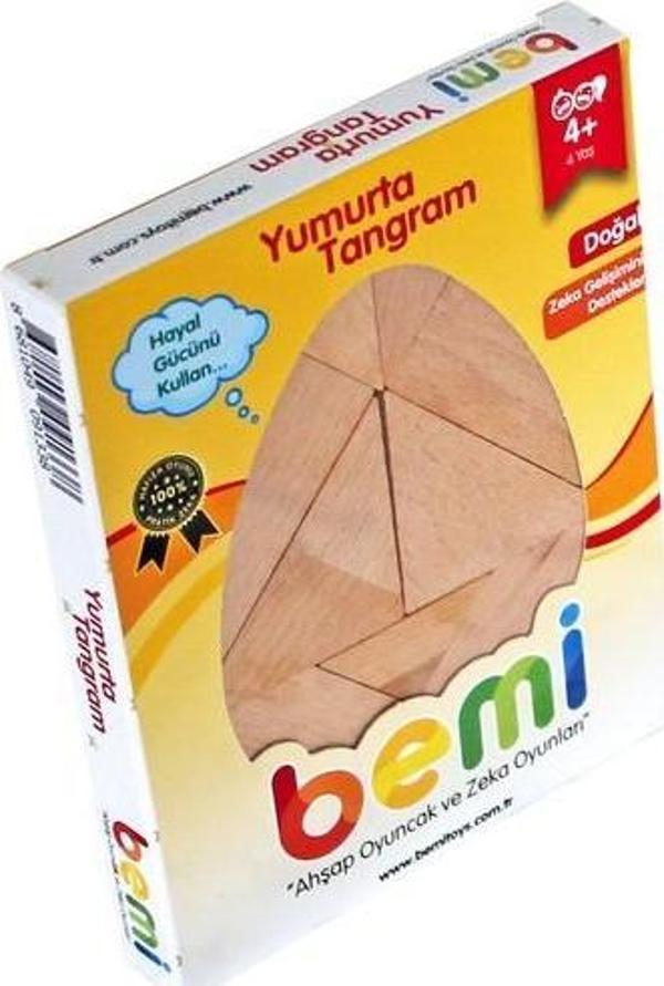 Bemi Ahşap Tablalı Yumurta Tangram - Image 1