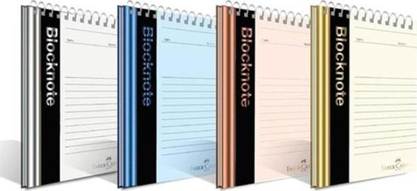 Faber-Castell Bloknot A4 Metalik Renk 80 Yaprak Çizgili  - Image 1
