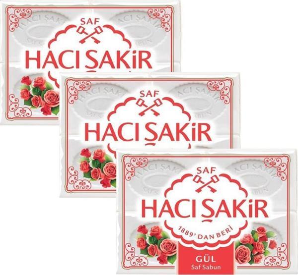 Hacı Şakir Gül Kalıp Sabun 4x150GR X 3 Adet - Image 1