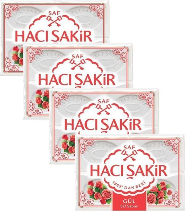 Hacı Şakir Gül Kalıp Sabun 4x150GR X 4 Adet - Image 1