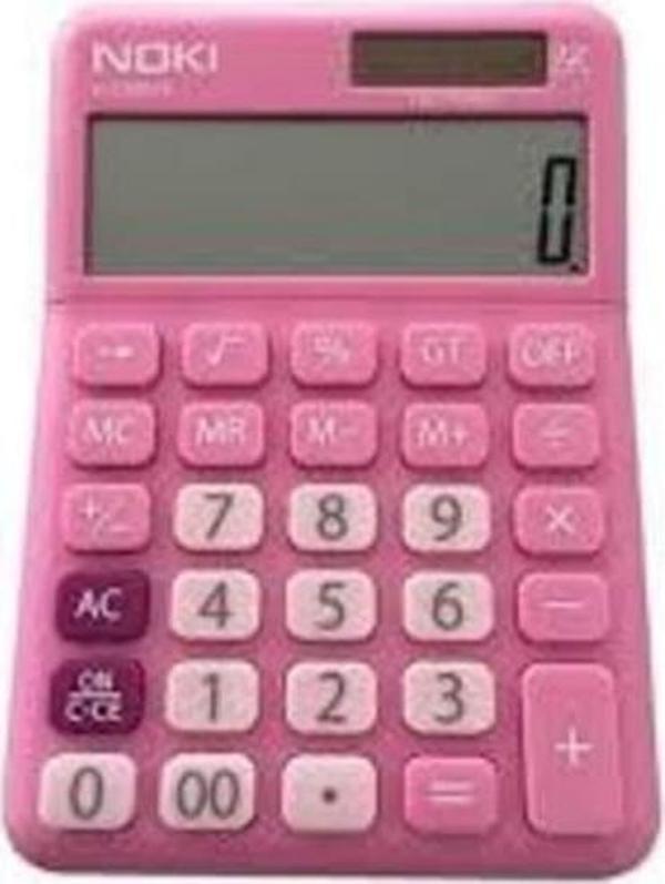 Noki Hesap Makinası Pembe 12 Hane H-CS001P - Image 1