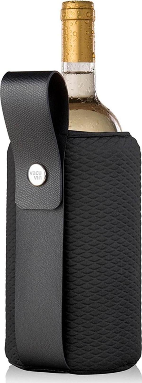 Vacu Vin 38864606 Aktif Esnek Şarap / Şampanya Soğutucu Artico Siyah Limited Edition - Image 1