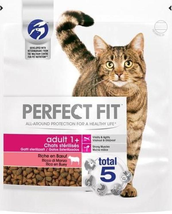 Perfect Fit Kısırlaştırılmış Biftekli Kedi Maması 1400 gr - Image 1