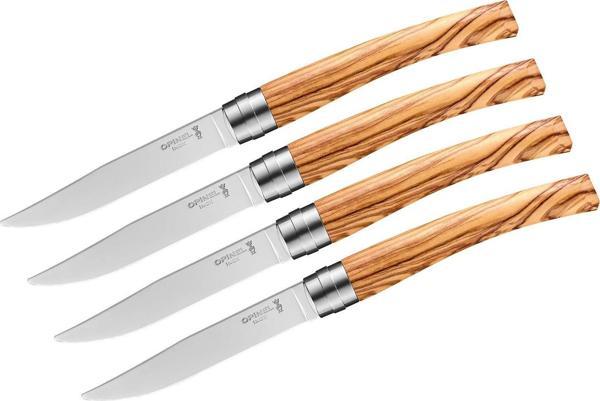 Opinel OP-002481 Inox Olivewood 4'lü Et Bıçağı - Image 1