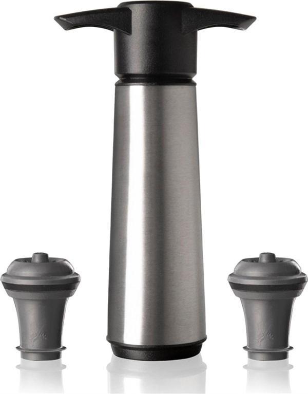Vacu Vin 6492606 Şarap Vakum Seti Paslanmaz Çelik 1 Pompa 2 Tıpa Kutulu - Image 1