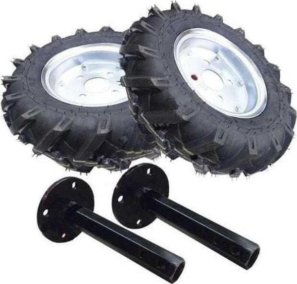 Çapa Makinesı Teker Takımı 4.00 X 80 27 mm Sabit Aks - Image 1