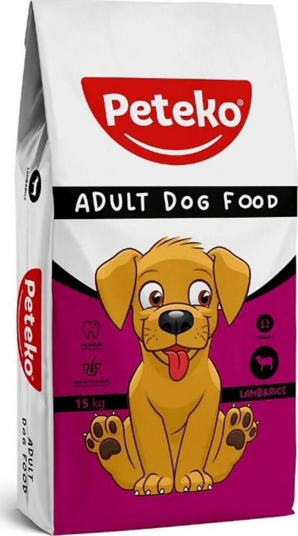 Peteko Kuzu Etli Yetişkin Köpek Maması 15 kg - Image 1