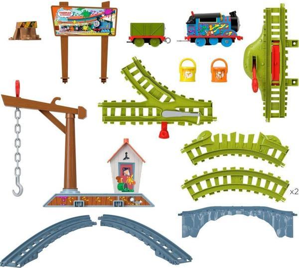 Fisher-Price Thomas ve Arkadaşları Boya Teslimatı Motorlu Tren Seti HTN34 - Image 1