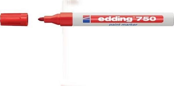 Edding Markör Dekor Boya Yuvarlak Uçlu 2-4 MM Kırmızı 750 - Image 1