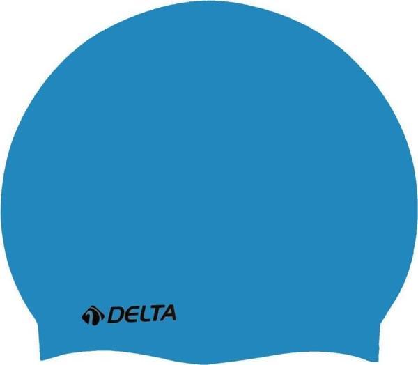 Delta Silikon Bone 10 Adet Yüzücü Havuz Deniz Bonesi (Düz Renk) - Image 1