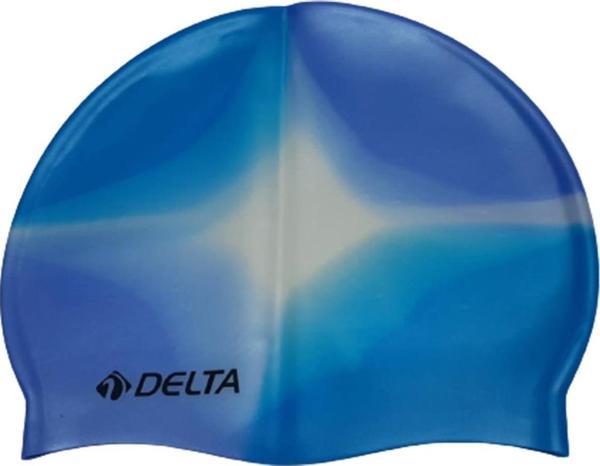 Delta Silikon Bone Yüzücü Havuz Deniz Bonesi (Gökkuşağı Desenli) - Image 1