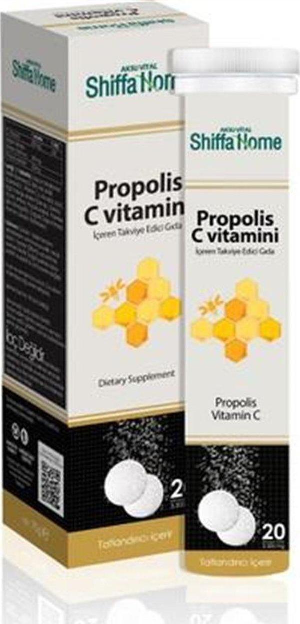 Shiffa Home Propolis C Vitamini 3500 mg 20 Tablet - Image 1