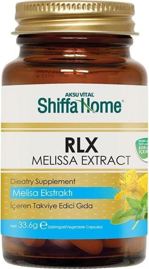 Shiffa Home RLX Melisa Ekstraktı Kapsül 560 Gr  60 Adet - Image 1