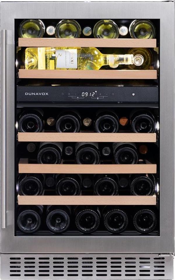 Dunavox Flow-38 Gümüş Solo Şarap Dolabı - 38 Şişe Kapasiteli - Image 1