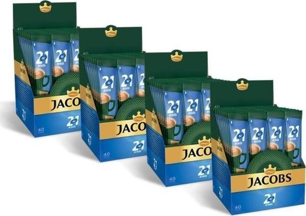 Jacobs 2'si 1 Arada Karışım Kahve 160 Adet (40'lı Kutu x 4 ) - Image 1