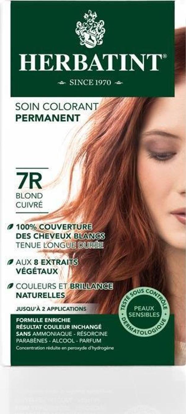 Herbatint Kalıcı Bitkisel 7R Copper Blonde Bakır Sarısı Saç Boyası - Image 1