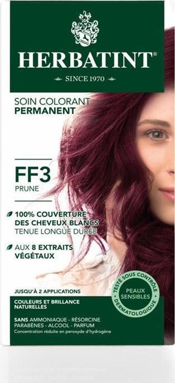 Herbatint Kalıcı Bitkisel FF3 Plum Saç Boyası - Image 1