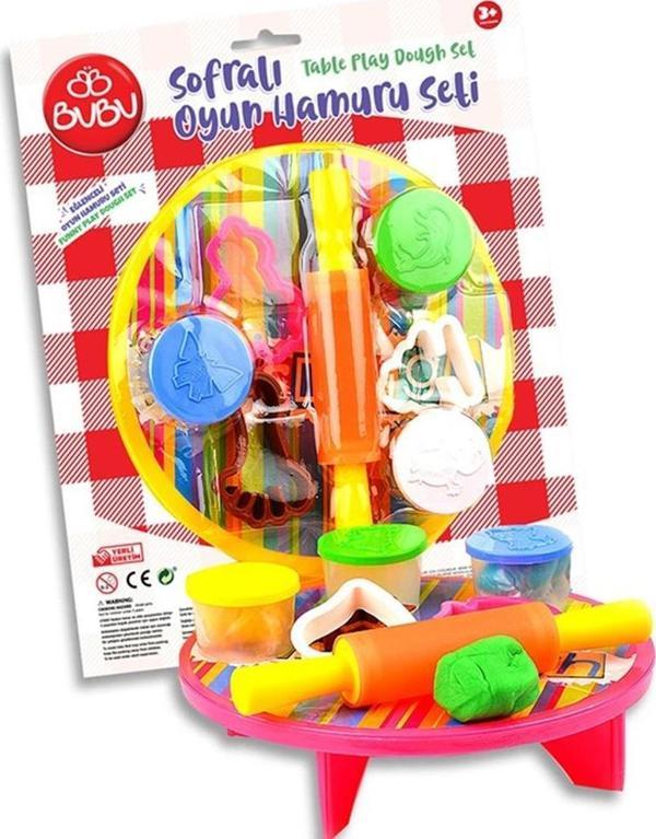 Bu-Bu Oyun Hamuru Seti Sofralı 3x15 GR BUBU-OH0002 - Image 1