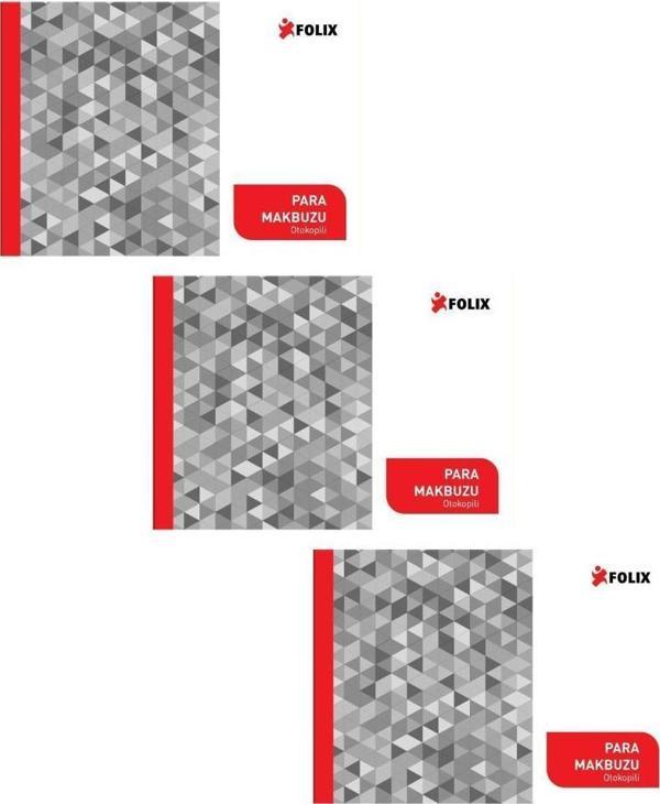 Folix Para Makbuzu 14 x 20 cm 2-50 2 Nüsha Otokopili 50 Yaprak 3'LÜ - Image 1