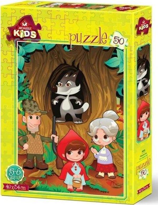 Art Kids 4503 Pelerinli Kız 34x48 cm 50 Parça Puzzle - Image 1