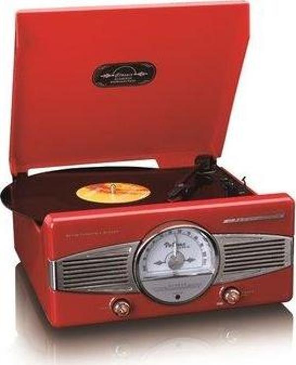 Lenco TT-27 Dahili Speaker Pikap Kırmızı - Image 1