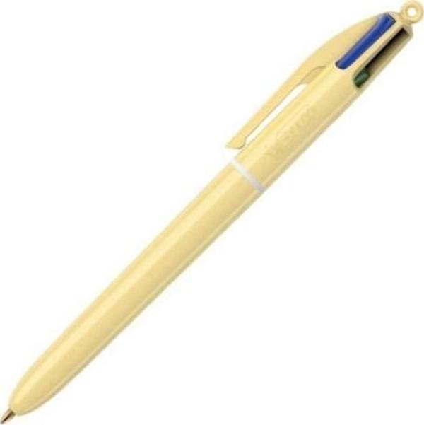 Bic 4 Colour Pastel 4 Renkli Tükenmez Kalem Pastel Sarı - Image 1