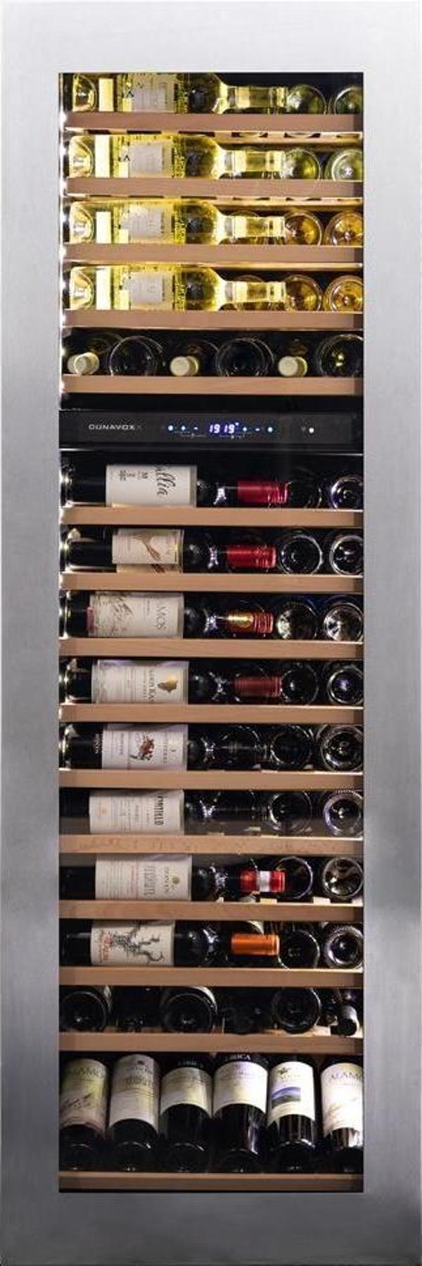 Dunavox Glance-114 Gümüş Ankastre Şarap Dolabı - 114 Şişe Kapasiteli - Image 1