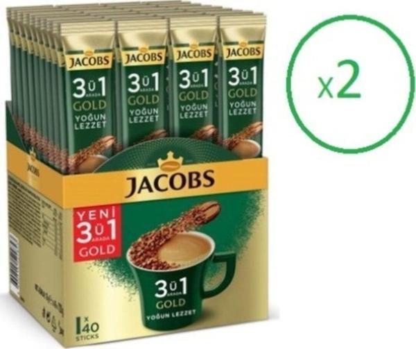 Jacobs 3 Ü 1 Arada Gold Yoğun Lezzet 40'lı 2 Paket - Image 1