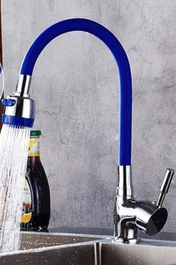 Irmak Renkli 2 Fonksiyonlu Oynar Gövdeli Tasarruflu Su Musluk Başlığı Kubar - Image 1