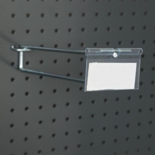 RafBurada 100 Adet Etiketli Delikli Panel Kancası.Aksesuar Kancası 25 cm-2.5 cm - Image 1