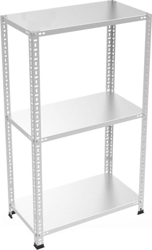 RafBurada 3 Katlı Galvaniz Çelik Raf. Depo, Arşiv, Dosya Rafı 1.50 Mm-59x75-100 Cm - Image 1
