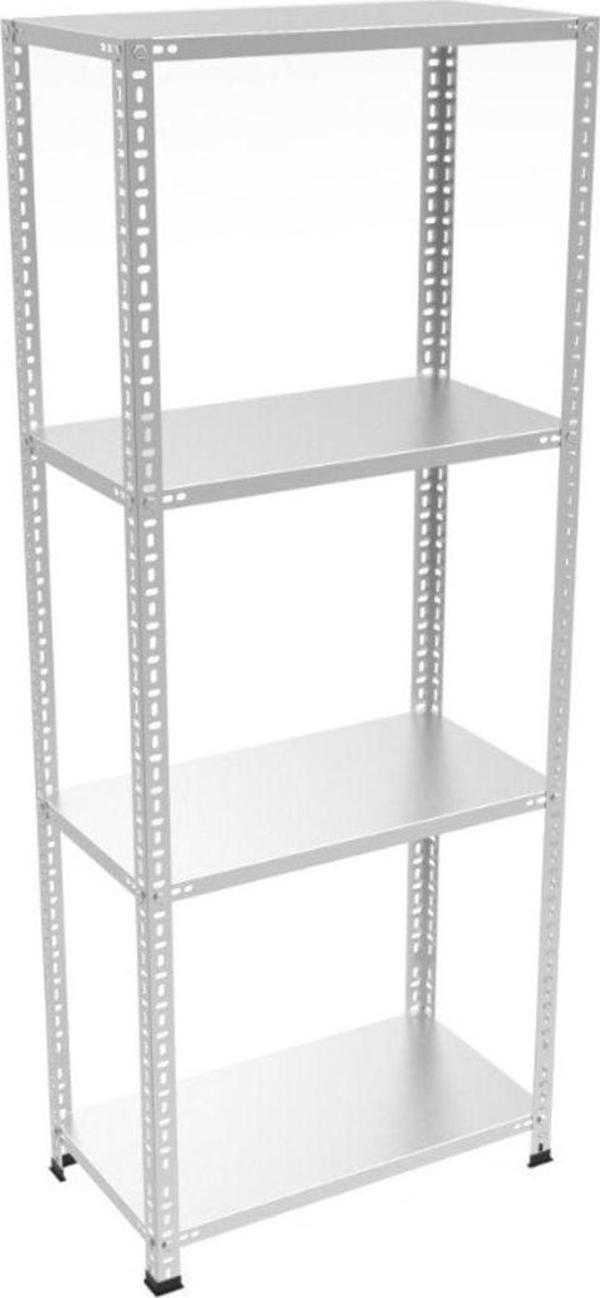 RafBurada 4 Katlı Galvaniz Çelik Raf. Depo, Arşiv, Dosya Rafı 1.50 Mm-31x75-200 Cm - Image 1
