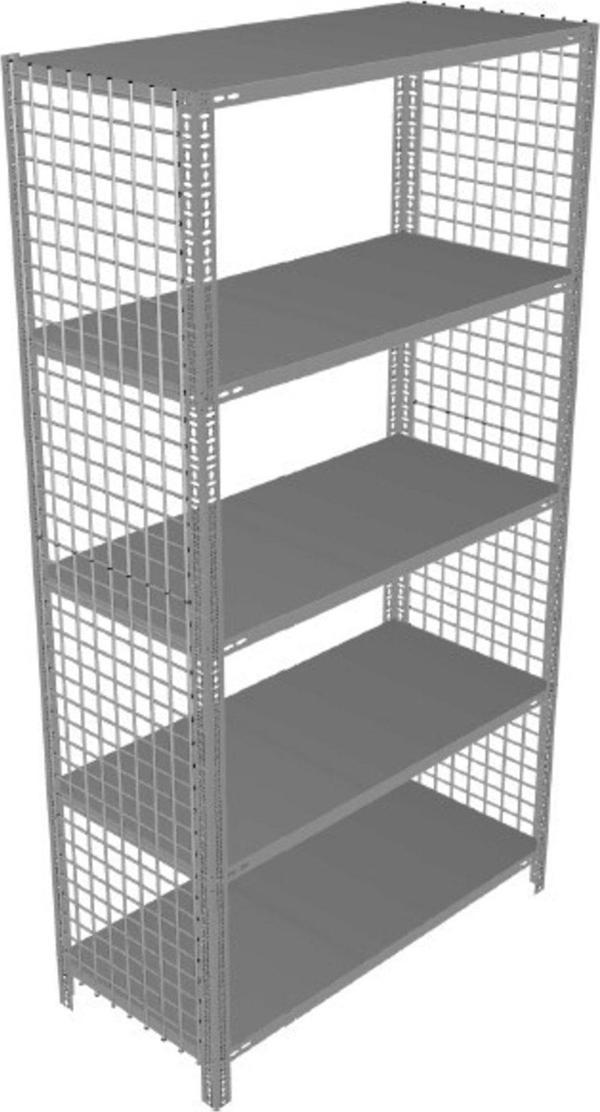 RafBurada 5 Katlı Renkli Tel Kafes Çelik Raf. Dekoratif Raf 43x75-beyaz-150 cm - Image 1