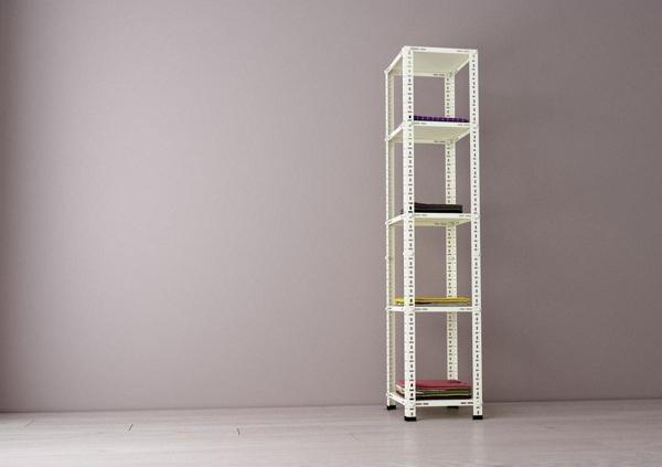 RafBurada Krem Renk Çok Amaçlı Raf Gardırop 43x43x150 - Image 1