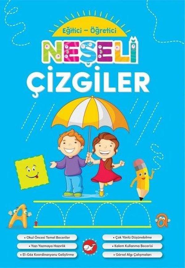 Neşeli Çizgiler-Eğitici Öğretici - Beyaz Balina Yayınları - Image 1