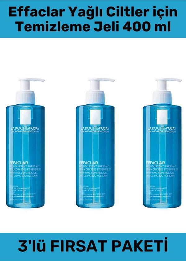 La Roche-Posay Effaclar Jel 400 ml - 3 Adet - Image 1