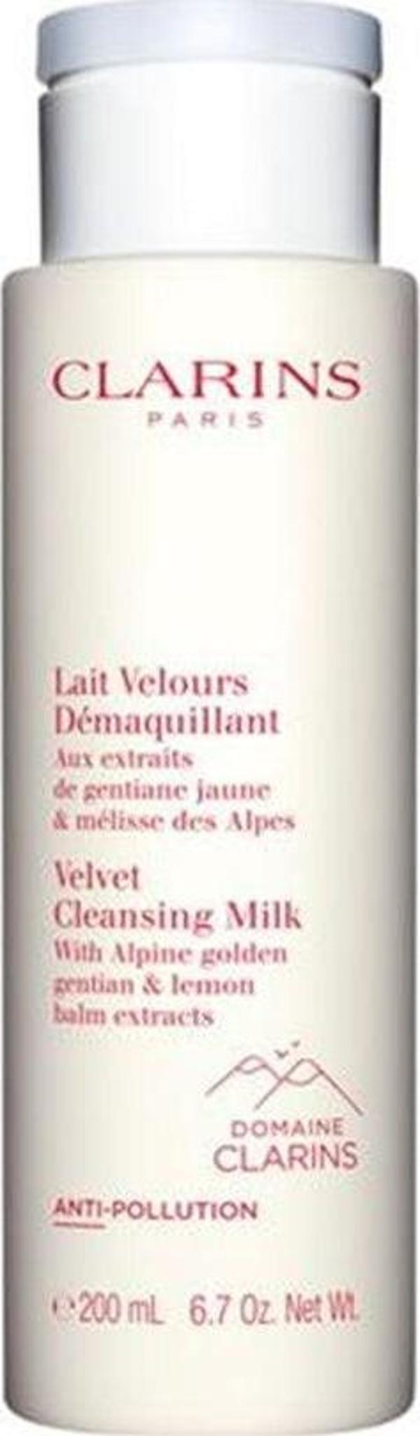 Clarins Velvet Cleansingr Milk Makyaj Temizleme Sütü 200 ml - Image 1