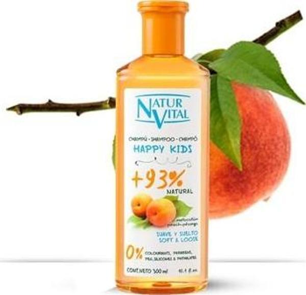 Natur Vital Happy Kids Naturaleza Şeftali Şampuan 300 ml - Image 1